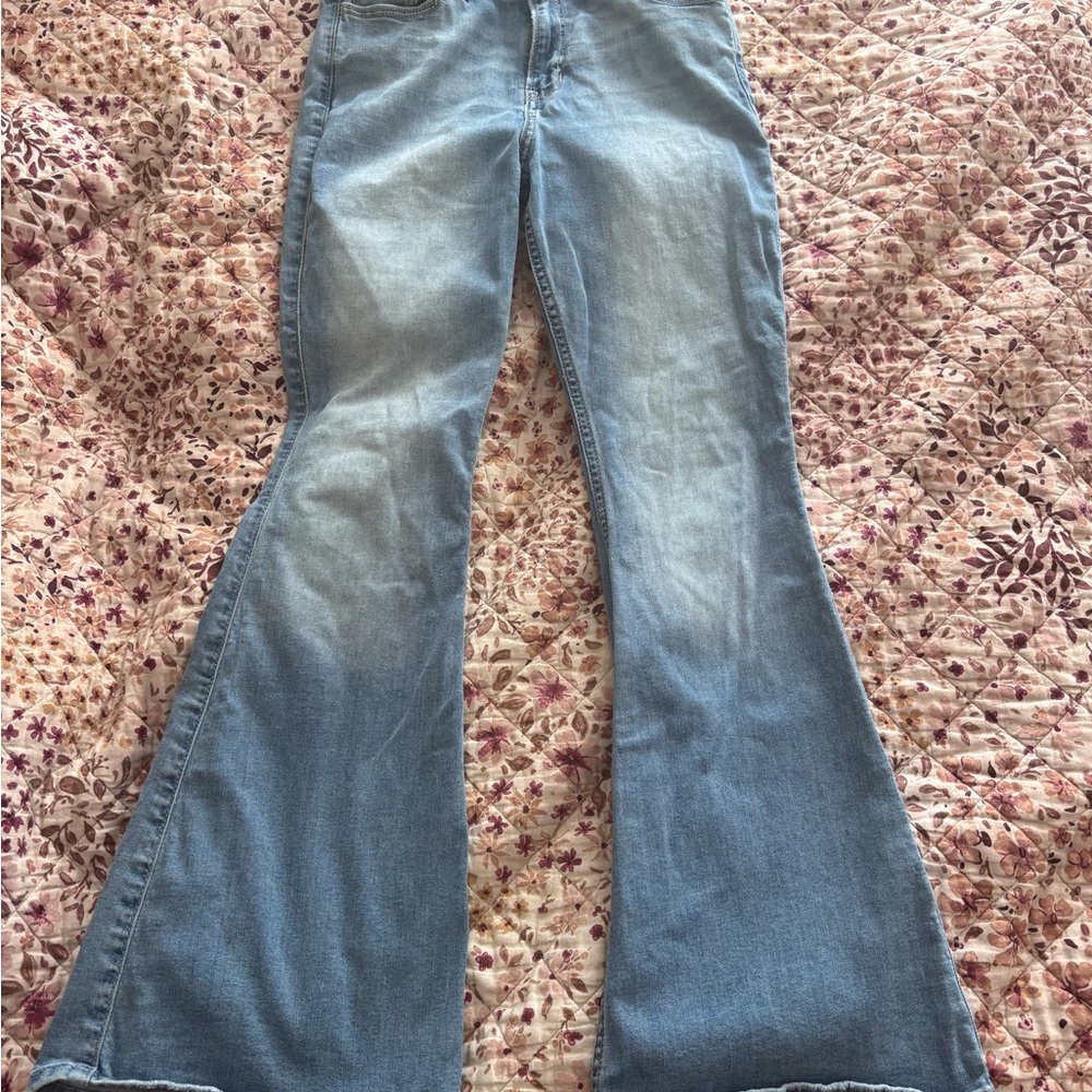 Women's Blue Flared Jeans